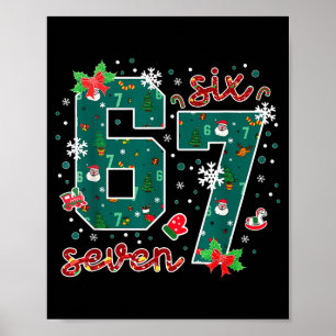 Roligt Sex Sju Meme Saying 6 7 Jul Holiday Chris Poster