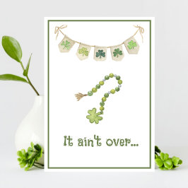 Roligt Shamrock-halsband St Paddy's Day Meddelande