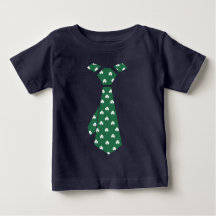 Roligt Shamrock Mönster Faux Tie St. Patrick's Day