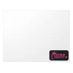 Roligt shock rosa faux glitter 1 cm svart prickad anteckningsblock