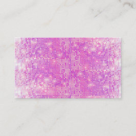Roligt Shock rosa och Lila Sparkly Sequins Visitkort