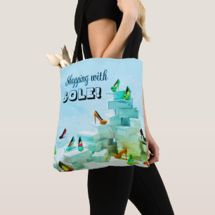 Roligt Shopping Tote-väska för Shoe älskare Tygkasse