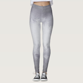 Roligt Silver vattenfärg med Ombre-övertoning Leggings