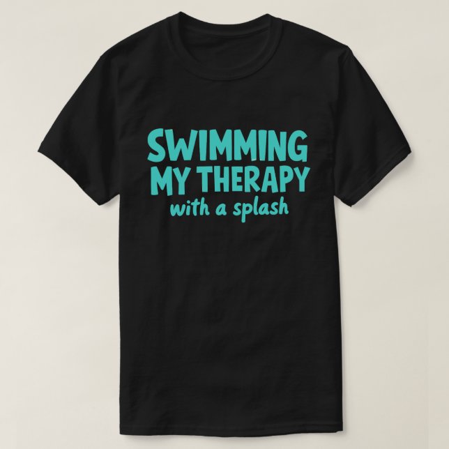 Roligt-simingsoffert T Shirt (Design framsida)
