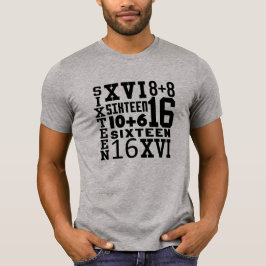 Roligt SJÄLVSTÄNDIG 16:e BIRTHDAY T-shirt