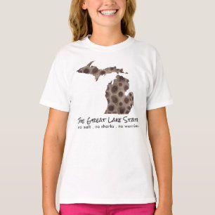 Roligt Sjö Michigan Underbar delstat petoskey sten T Shirt