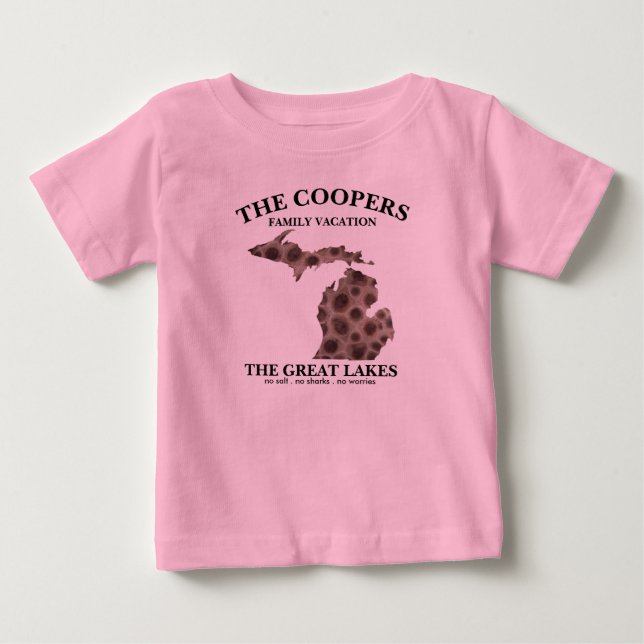 Roligt Sjö Michigan Underbar delstat petoskey sten T Shirt (Framsida)