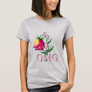Roligt sjuksköterske-T-shirt för kvinnor –“O₂ & OM T Shirt