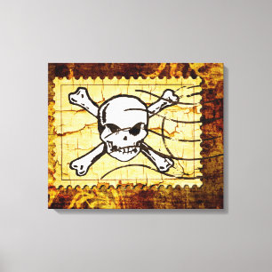 Roligt skallefrimärke 2 canvastryck