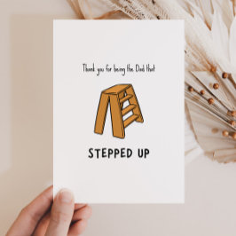 Roligt skämt om styvpappa på fars dag julkort