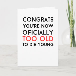 Roligt skämt present sarkastisk elak Vikad gratula Kort