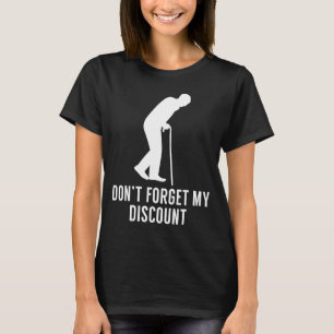 Roligt skämtpresent åt äldre senior medborgare skä t shirt