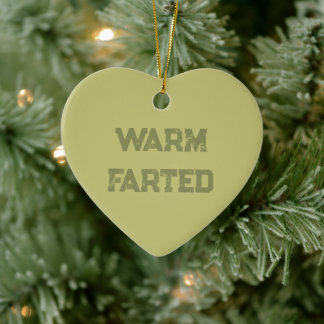 Roligt skämtpresentornament julgransprydnad keramik