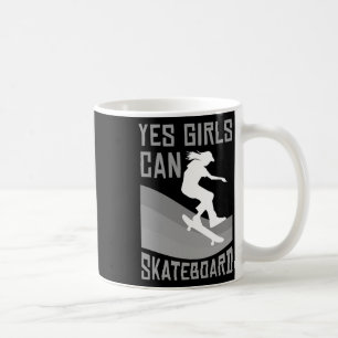 Roligt skateboard-present för tjejer barn skateboa kaffemugg