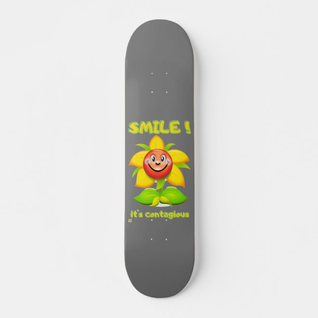 roligt skateboard SMILE (Framsida)