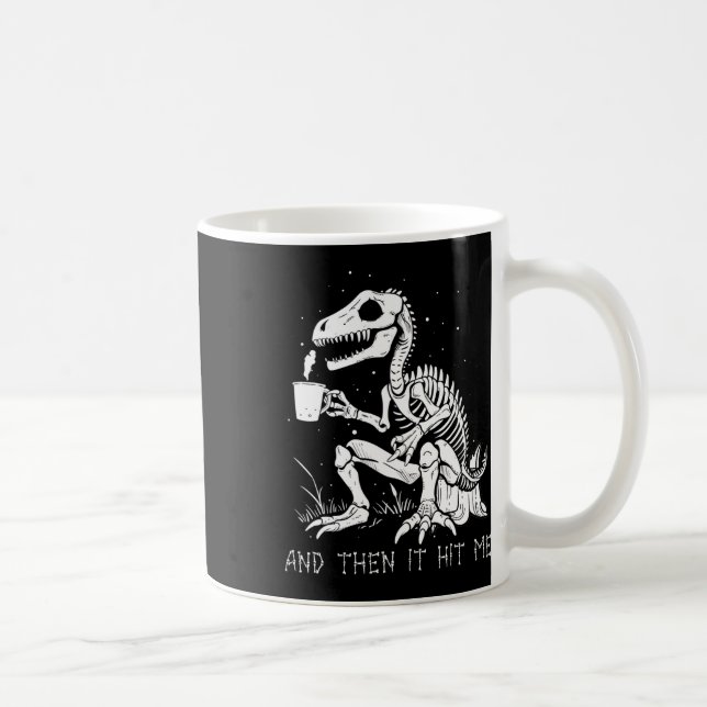 Roligt Skeleton Dinosaur Costume Goth Manar Women  Kaffemugg (Höger)