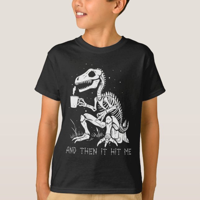 Roligt Skeleton Dinosaur Costume Goth Manar Women  T Shirt (Framsida)
