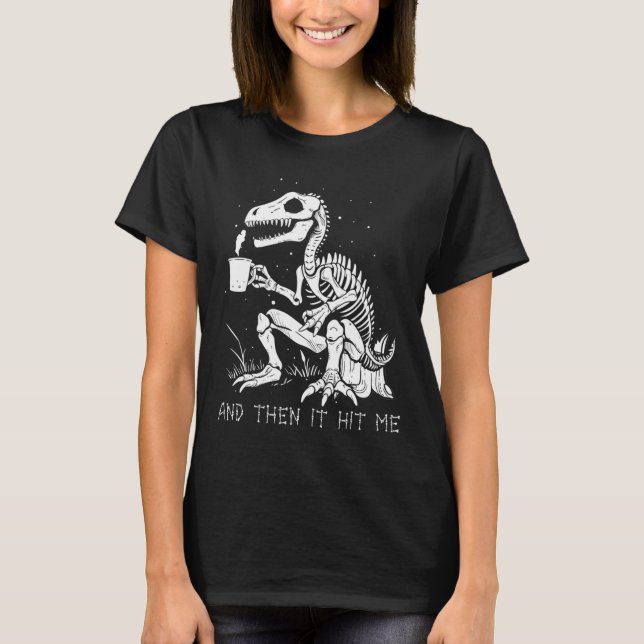 Roligt Skeleton Dinosaur Costume Goth Manar Women  T Shirt (Framsida)