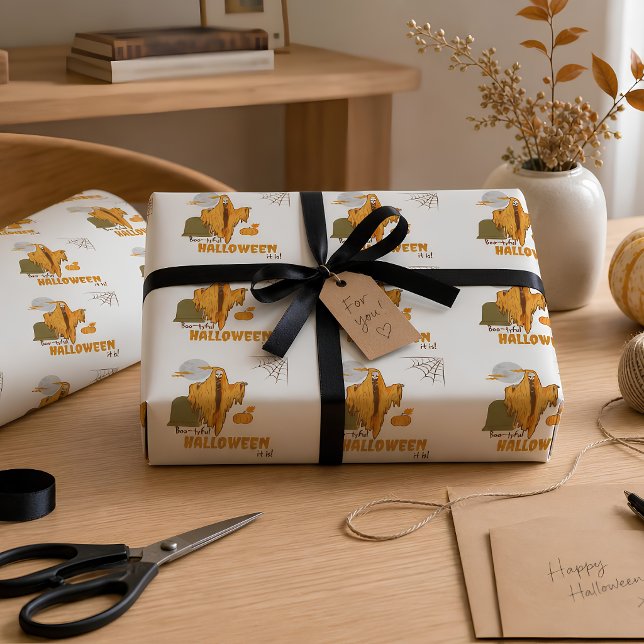 Roligt skelett Halloween-inpackningspapper Presentpapper (Skapare uppladdad)