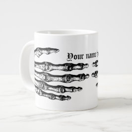 Roligt skelett Halloween Jumbo Mugg