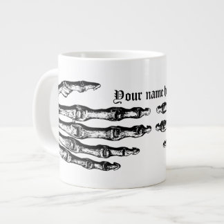 Roligt skelett Halloween Jumbo Mugg