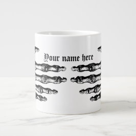 Roligt skelett Halloween Jumbo Mugg