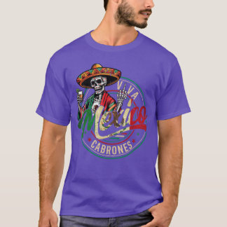 Roligt skelett Viva Meico s Män Kvinnor Självständ T Shirt