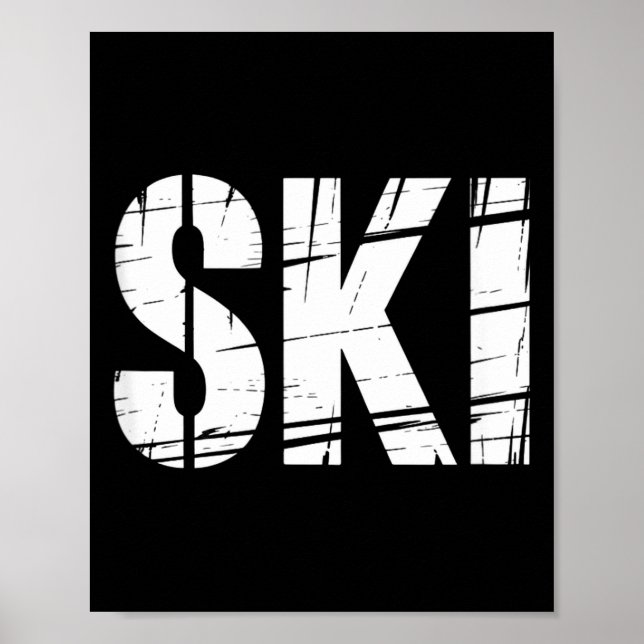 Roligt skidpproverb med slitstark utomhusjoke för  poster (Framsidan)