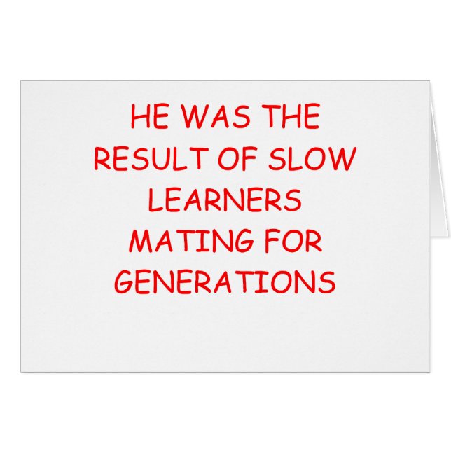 roligt skilsmässaskämt hälsningskort (Framsidan Horizontal)