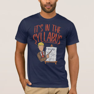Roligt skola lärarestudieplanvitsen t shirt