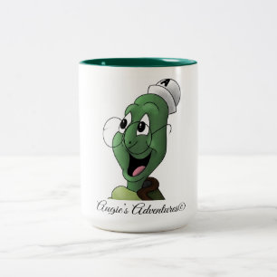 Roligt sköldpadda mugg! Två-Tonad mugg
