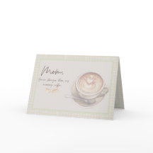 Roligt skräddarsytt "Starkare än kaffe"  Mors dag