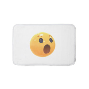 Roligt skrattande emoji-ansikte badrumsmatta