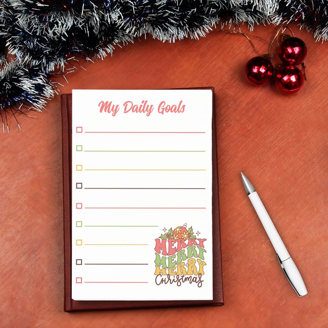 roligt-skript, mina dagliga mål, radmatade post-it block (Skapare uppladdad)