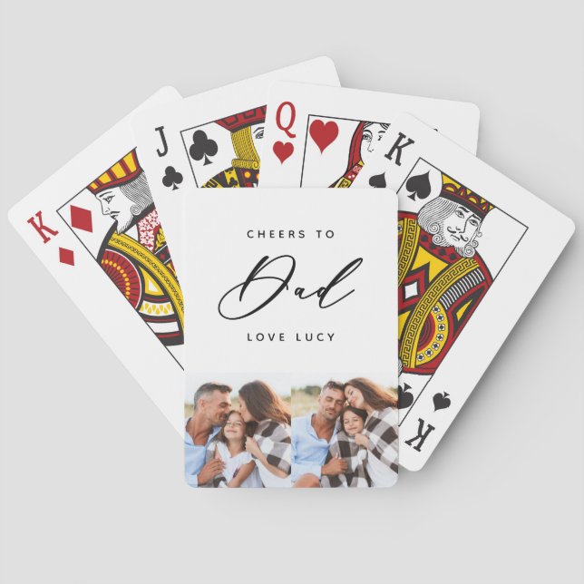 roligt-skript pappa multifoto casinokort (Baksidan)