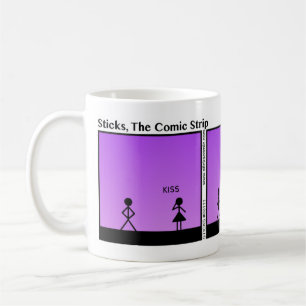 Roligt slag en kyssStickman mugg - 111
