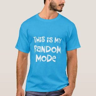 Roligt slumpmässigt funktionsläge tee shirt