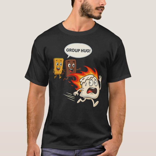 Roligt S'Mores-camping T Shirt (Framsida)