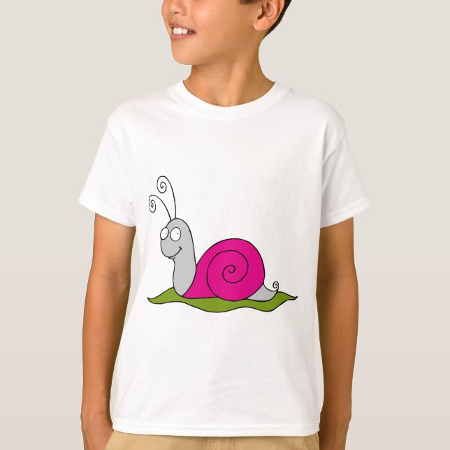 roligt snigel t-shirt (Framsida)