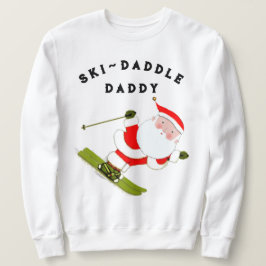 Roligt Snö Skiing-jul Lång Ärmad Tröja