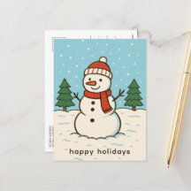 Roligt Snögubbe Cute-julen