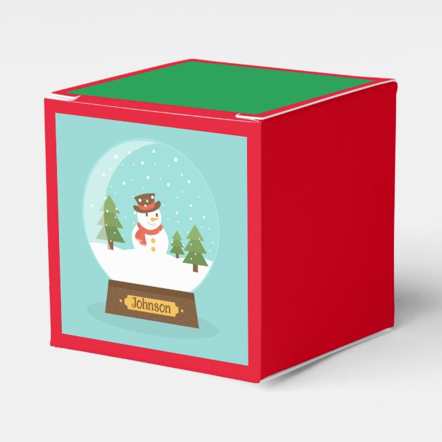 ROLIGT! Snögubbe Gift Box - Personlig - Lägg till  Presentaskar (Framsidan Sidan)