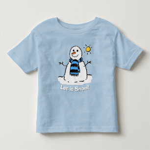 Roligt Snögubbe med meddelande! T Shirt
