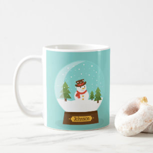 ROLIGT! Snögubbe Mugg - Personlig - Lägg till Namn
