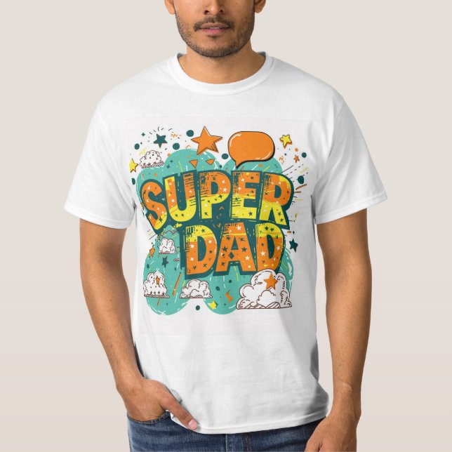 Roligt Snyggt Pappa Fars dag T Shirt (Framsida)