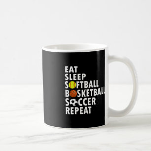 Roligt Softball Basketball Softball Manar Boys i v Kaffemugg