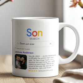 Roligt Sökresultat för Bästa Son Någonsin Med Foto Kaffemugg
