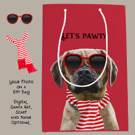 Roligt Sol Glasögon och scarf med fotojul-Hund