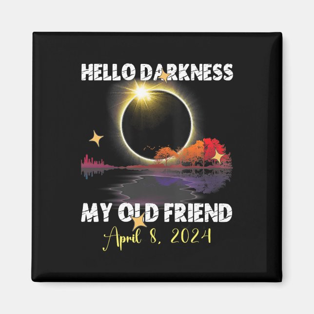 Roligt Solare Eclipse 2024 För april 8 2024 Solar  Magnet (Framsidan)