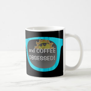 roligt solglasögon med humoristiskt citattecken kaffemugg